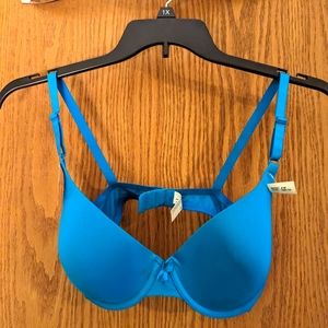 3/$30  NWT Inspirations Turquoise Blue Underwire Bra